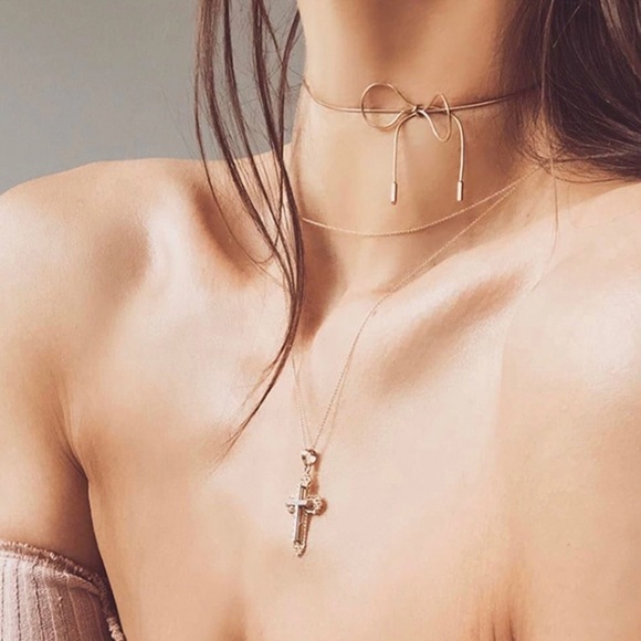 boutique Jewelry - Cutest Bow ♡ STAINLESS STEEL Choker
